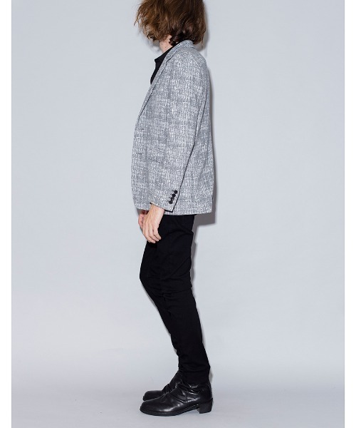 NO ID.(ノーアイディ)の「mj7004-ストレッチジャージー2B-JKT ジャケット(テーラードジャケット・メンズ・ネイビー/グレー/ブラック/ブラック系その他・1/2/3)」の15枚目の写真