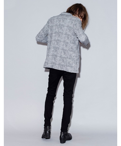 NO ID.(ノーアイディ)の「mj7004-ストレッチジャージー2B-JKT ジャケット(テーラードジャケット・メンズ・ネイビー/グレー/ブラック/ブラック系その他・1/2/3)」の14枚目の写真