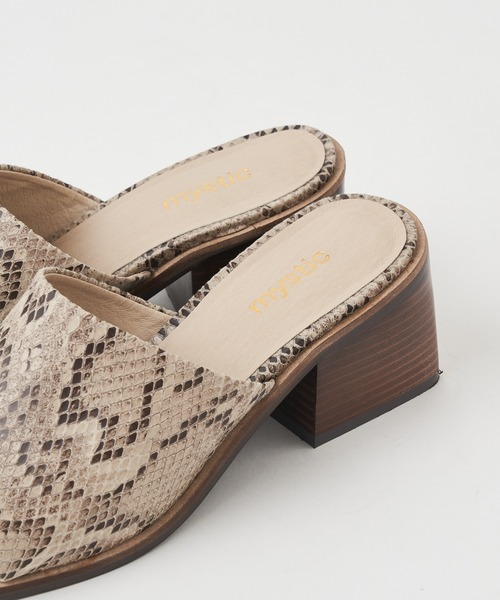 mystic(ミスティック)の「スクエアサンダル/ヒールサンダル/リゾート(サンダル・レディース・ブラック/アイボリー/キャメル・38/36/37)」の5枚目の写真