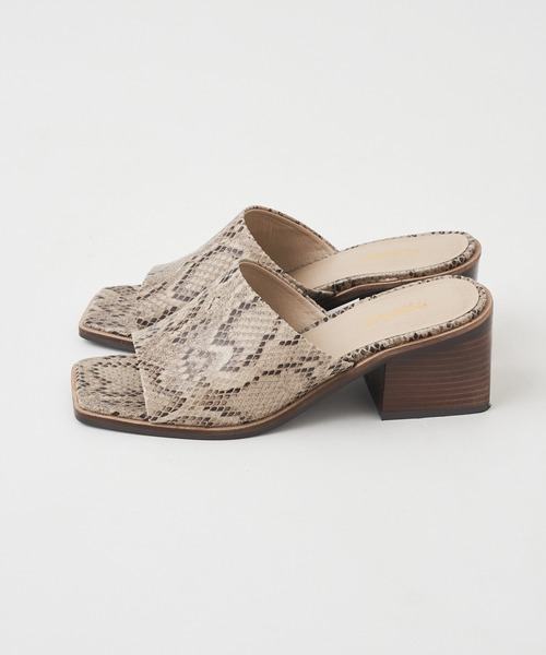 mystic(ミスティック)の「スクエアサンダル/ヒールサンダル/リゾート(サンダル・レディース・ブラック/アイボリー/キャメル・38/36/37)」の6枚目の写真