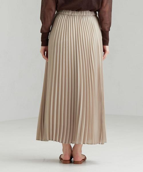 green label relaxing（グリーンレーベルリラクシング）の「CFC PE シアー プリーツ スカート（スカート・レディース・ライラック/ベージュ/モカ/ライトブルー・FREE）」の7枚目の写真