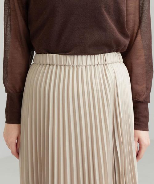 green label relaxing（グリーンレーベルリラクシング）の「CFC PE シアー プリーツ スカート（スカート・レディース・ライラック/ベージュ/モカ/ライトブルー・FREE）」の8枚目の写真