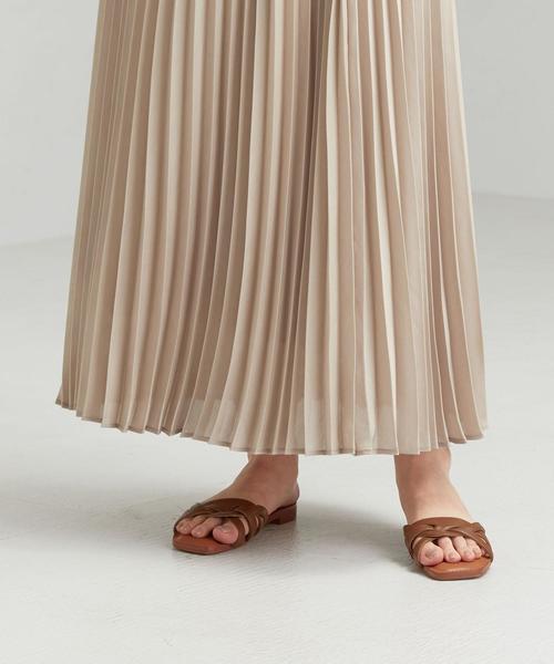 green label relaxing（グリーンレーベルリラクシング）の「CFC PE シアー プリーツ スカート（スカート・レディース・ライラック/ベージュ/モカ/ライトブルー・FREE）」の10枚目の写真