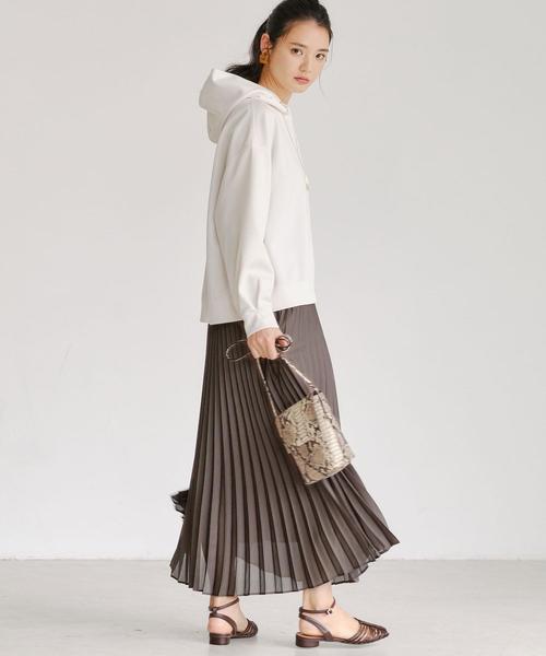 green label relaxing（グリーンレーベルリラクシング）の「CFC PE シアー プリーツ スカート（スカート・レディース・ライラック/ベージュ/モカ/ライトブルー・FREE）」の11枚目の写真