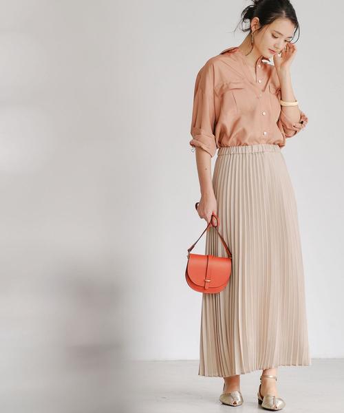 SOUTH CAPE GOLF ベージュ プリーツ スカート ゴルフ プリーツスカート