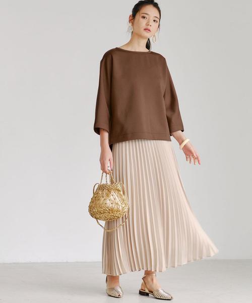 green label relaxing（グリーンレーベルリラクシング）の「CFC PE シアー プリーツ スカート（スカート・レディース・ライラック/ベージュ/モカ/ライトブルー・FREE）」の15枚目の写真