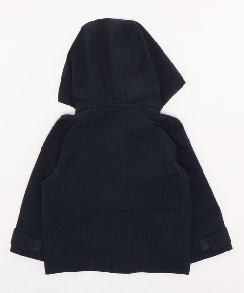 RUGGEDWORKS（ラゲッドワークス）の「ストライプポケッタブル撥水加工ジャケット　ユニセックス（その他アウター・キッズ・オフホワイト/ネイビー・150cm/90㎝/140cm/100cm/110cm/120cm/130cm）」の3枚目の写真