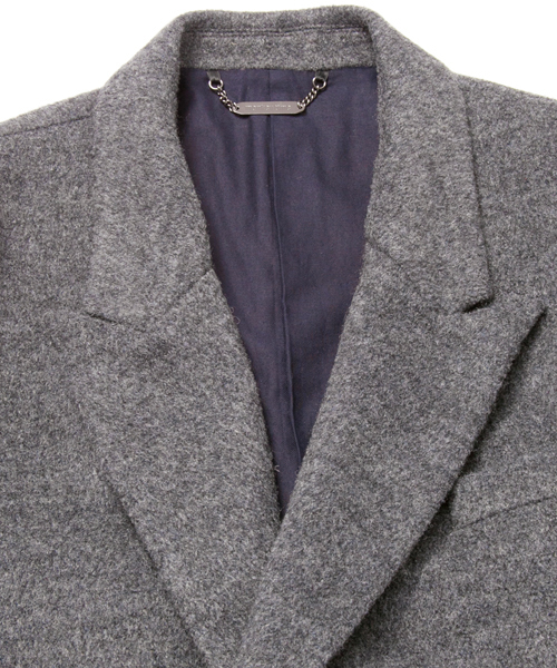 MONKEY TIME（モンキータイム）の「MT ∴ リングヤーン ダブル チェスターコート  ◆（チェスターコート・メンズ・ブラック/グレー・LARGE/MEDIUM/X-LARGE/SMALL）」の9枚目の写真