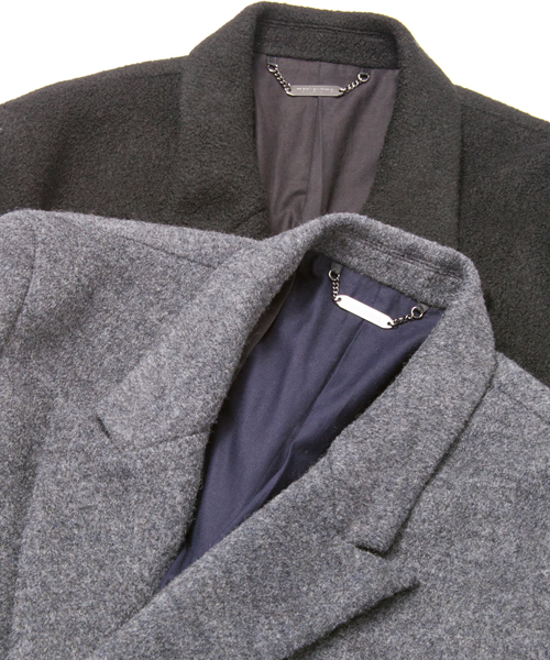 MONKEY TIME（モンキータイム）の「MT ∴ リングヤーン ダブル チェスターコート  ◆（チェスターコート・メンズ・ブラック/グレー・LARGE/MEDIUM/X-LARGE/SMALL）」の13枚目の写真