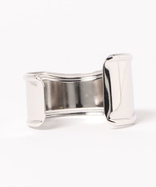 DouDou（ドゥドゥ）の「メタルボリュームバングル（バングル/リストバンド・レディース・シルバー・FREE）」の2枚目の写真