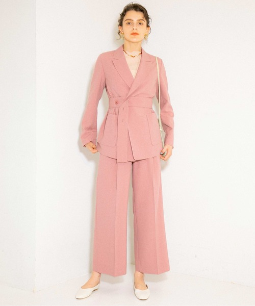 PUBLIC TOKYO（パブリックトウキョウ）の「極 サマージャケット/セットアップ（テーラードジャケット・レディース・ベージュ/ミント/ピンク・FREE）」の11枚目の写真