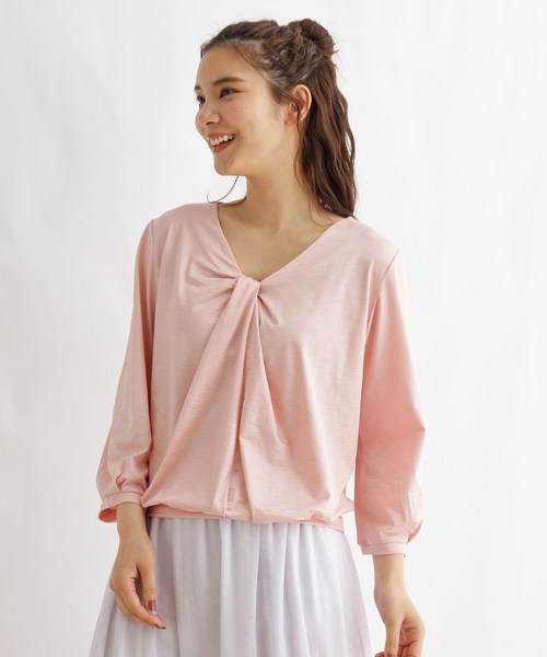 セール 胸元絞りデザインプルオーバー Tシャツ カットソー Its Demo イッツデモ のファッション通販 Zozotown