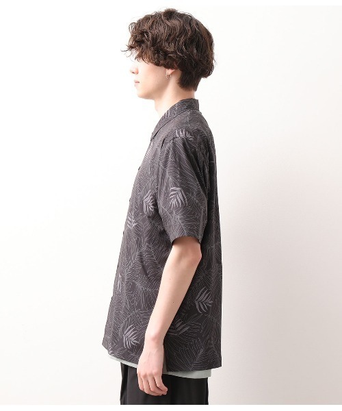 JUNRED（ジュンレッド）の「ダークリーフプリントシャツ（シャツ/ブラウス・メンズ・ブラック/ネイビー・LL/M/L）」の13枚目の写真