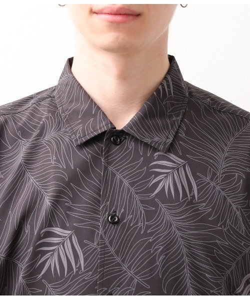 JUNRED（ジュンレッド）の「ダークリーフプリントシャツ（シャツ/ブラウス・メンズ・ブラック/ネイビー・LL/M/L）」の15枚目の写真