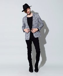 NO ID.（ノーアイディ）の「【NO ID.】Shrink Cut & Sewn 2B Jacket / シュリンク カットソー 2ボタン ジャケット（ノーカラージャケット）」