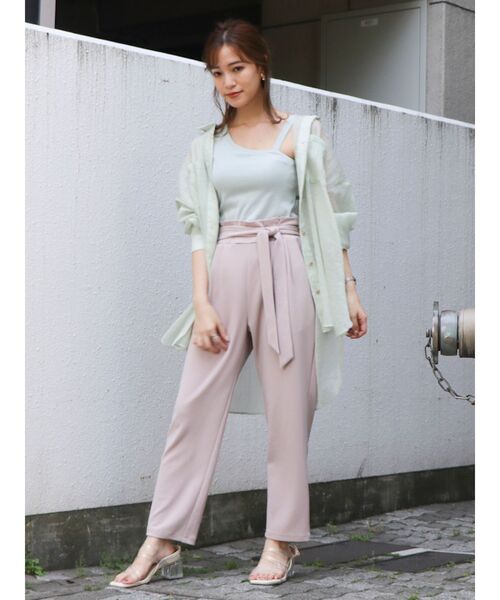 dazzlin（ダズリン）の「ワンショルインナートップス（Tシャツ/カットソー・レディース・ブラック/オフホワイト・FREE）」の4枚目の写真