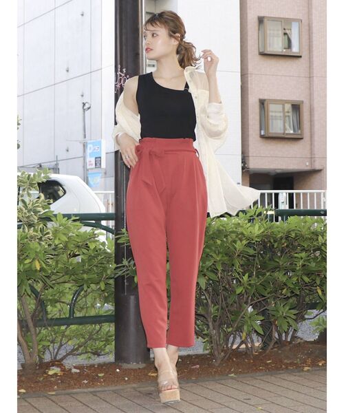 dazzlin（ダズリン）の「ワンショルインナートップス（Tシャツ/カットソー・レディース・ブラック/オフホワイト・FREE）」の7枚目の写真