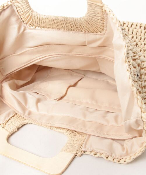 REAL CUBE(リアルキューブ)の「スクエアハンドルペーパーバッグ(トートバッグ・レディース・ベージュ/ナチュラル・FREE)」の15枚目の写真