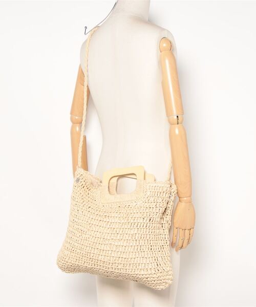 REAL CUBE(リアルキューブ)の「スクエアハンドルペーパーバッグ(トートバッグ・レディース・ベージュ/ナチュラル・FREE)」の16枚目の写真