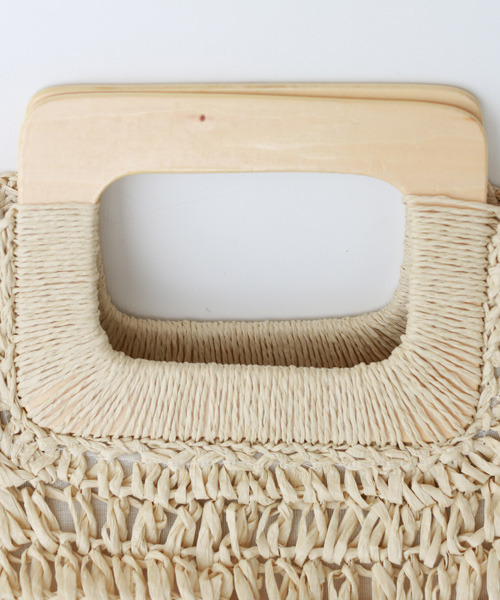 REAL CUBE(リアルキューブ)の「スクエアハンドルペーパーバッグ(トートバッグ・レディース・ベージュ/ナチュラル・FREE)」の8枚目の写真