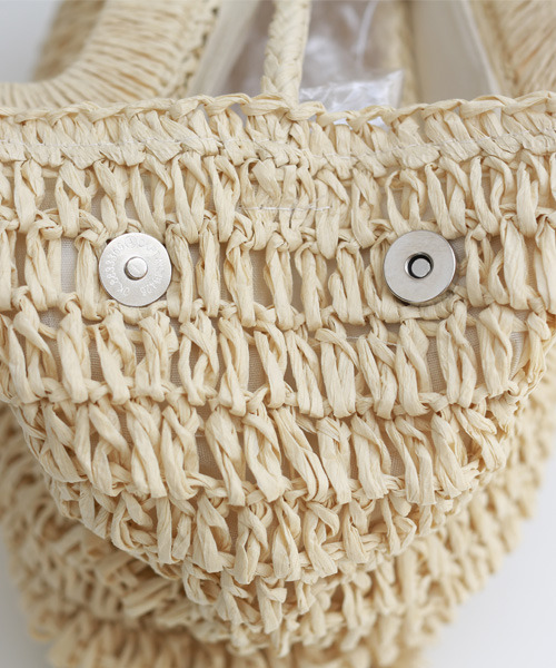 REAL CUBE(リアルキューブ)の「スクエアハンドルペーパーバッグ(トートバッグ・レディース・ベージュ/ナチュラル・FREE)」の9枚目の写真