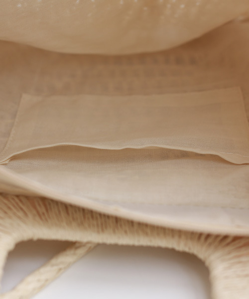 REAL CUBE(リアルキューブ)の「スクエアハンドルペーパーバッグ(トートバッグ・レディース・ベージュ/ナチュラル・FREE)」の11枚目の写真