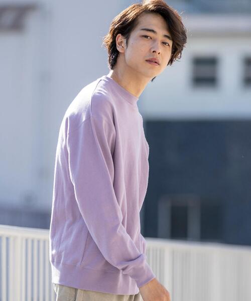 coen(コーエン)の「【女性にもオススメ】USAコットンクルーネックスウェットトレーナー(一部WEB限定カラー)#(スウェット・メンズ・ターコイズブルー/ライトピンク/ダークグレー/ベージュ/ホワイト/ダークブラウン/ネイビー/その他1/ブラック/ナチュラル/ケリー・X-LARGE/LARGE/MEDIUM/SMALL)」の11枚目の写真