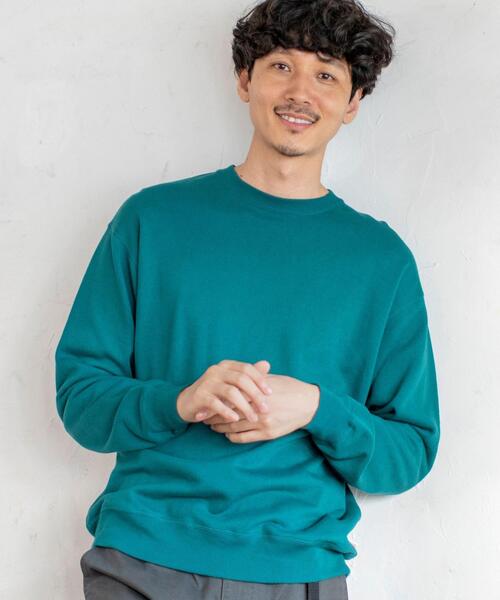 coen(コーエン)の「【女性にもオススメ】USAコットンクルーネックスウェットトレーナー(一部WEB限定カラー)#(スウェット・メンズ・ターコイズブルー/ライトピンク/ダークグレー/ベージュ/ホワイト/ダークブラウン/ネイビー/その他1/ブラック/ナチュラル/ケリー・X-LARGE/LARGE/MEDIUM/SMALL)」の15枚目の写真