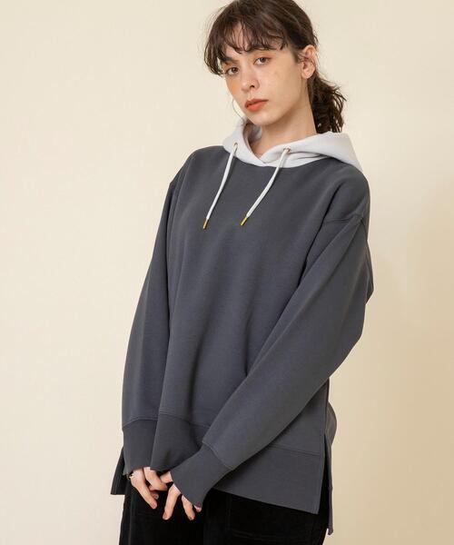 coen（コーエン）の「【WEB限定】復刻CVC裏起毛オーバーサイズフーディパーカー#（パーカー・レディース・ブラック/オフホワイト/その他2/モカ/その他1/その他4/その他3/その他5・FREE）」の21枚目の写真