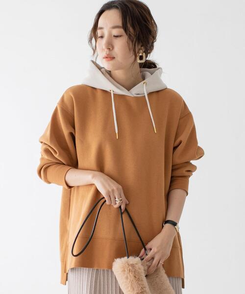 coen（コーエン）の「【WEB限定】復刻CVC裏起毛オーバーサイズフーディパーカー#（パーカー・レディース・ブラック/オフホワイト/その他2/モカ/その他1/その他4/その他3/その他5・FREE）」の13枚目の写真