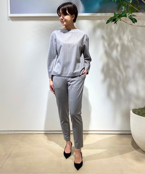 ESTNATION(エストネーション)の「ESTNATION / ウールドロストパンツ(その他パンツ・レディース・グレー/ブラック・36/34/38)」の12枚目の写真