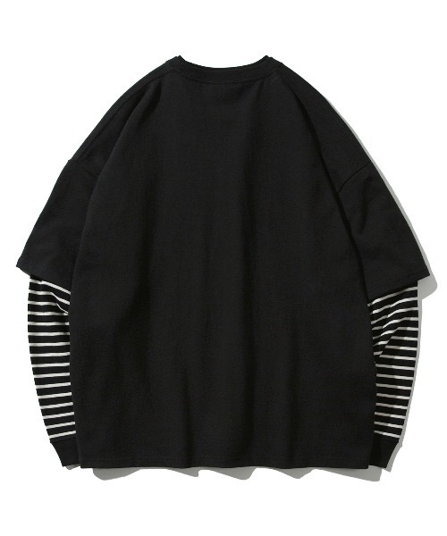 ★23SS★【COVERNAT】★lifestyle layout t-shir.t★関税込★ 0841. 3D-Lite® 2.0 Lycra® 3/4-Sleeve Oversized Tee - Black