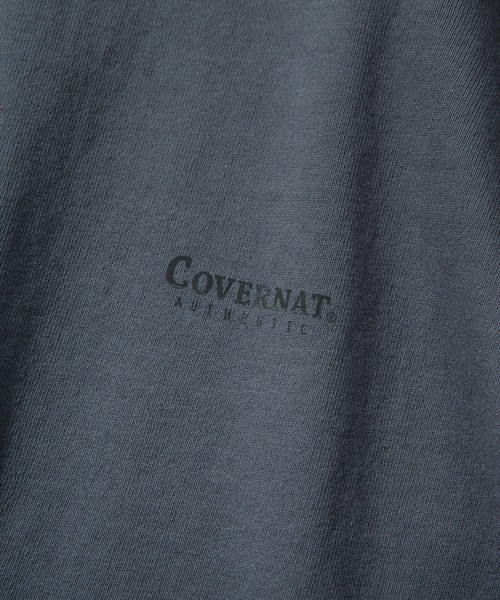 COVERNAT（カバーナット）の「【COVERNAT】LAYERED AUTHENTIC LOGO LONG SLEEVE / カバーナット レイヤード オーセンティック ロゴ ロングスリーブ Tシャツ（Tシャツ/カットソー・メンズ・ブラック/チャコールグレー/ストライプ/グリーン/アイボリー・MEDIUM/SMALL/LARGE）」の16枚目の写真