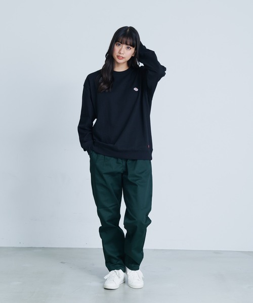 Dickies（ディッキーズ）の「【DICKIES/ディッキーズ】ツイルイージーパンツ　０４１０－７７１１ ビッグシルエット　ジョガーパンツ　　テーパードシルエット　ウエストゴム仕様　タック入り（その他パンツ・メンズ・チャコールグレー/ブラック/ベージュ/カーキ/スミクロ/ダークベージュ/グレー/グリーン/オリーブ・MEDIUM/LARGE/X-LARGE）」の10枚目の写真