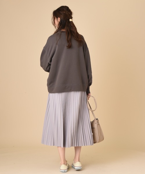 INTERPLANET（インタープラネット）の「リバーシブル配色タフタスカート（スカート・レディース・パープル/サックスブルー/オレンジ・FREE）」の9枚目の写真