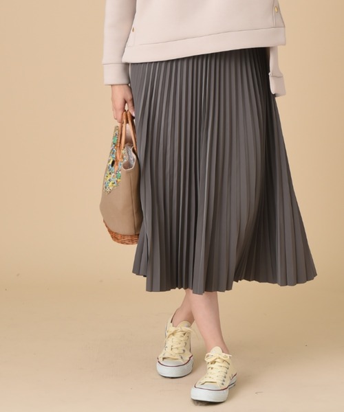 INTERPLANET（インタープラネット）の「リバーシブル配色タフタスカート（スカート・レディース・パープル/サックスブルー/オレンジ・FREE）」の10枚目の写真