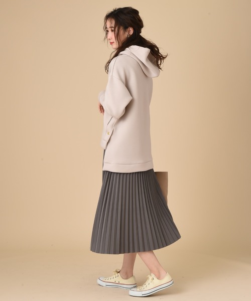 INTERPLANET（インタープラネット）の「リバーシブル配色タフタスカート（スカート・レディース・パープル/サックスブルー/オレンジ・FREE）」の13枚目の写真