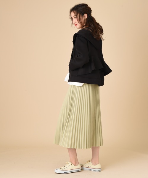 INTERPLANET（インタープラネット）の「リバーシブル配色タフタスカート（スカート・レディース・パープル/サックスブルー/オレンジ・FREE）」の19枚目の写真