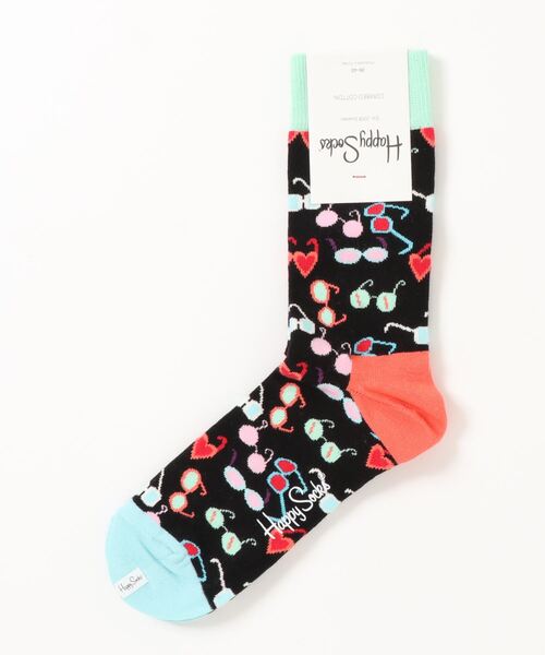 Happy Socks(ハッピーソックス)の「HAPPY SOCKS/キャッチーデザインソックス(ソックス/靴下・レディース・ブラック系その他3/ブルー系その他6/ブラック系その他6/ブルー系その他4/グレー/ホワイト系その他2/ブルー系その他3/ダークグリーン・SMALL/MEDIUM)」の3枚目の写真