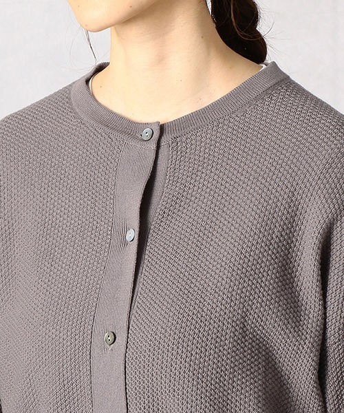 Comme　Ca　Mature（コムサマチュア）の「クルーネック カーディガン（カーディガン/ボレロ・レディース・ライトグレー/ブラック/ブラウン・FREE）」の10枚目の写真