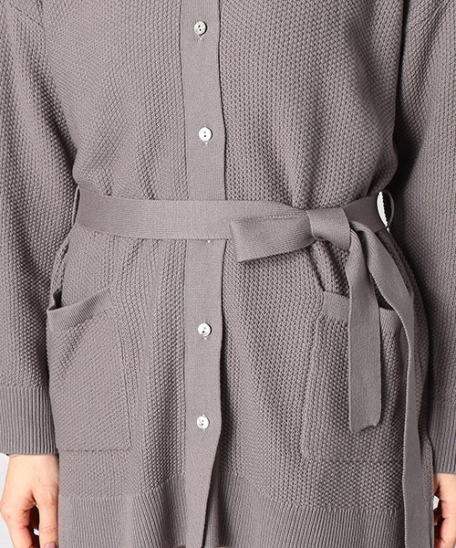 Comme　Ca　Mature（コムサマチュア）の「クルーネック カーディガン（カーディガン/ボレロ・レディース・ライトグレー/ブラック/ブラウン・FREE）」の11枚目の写真