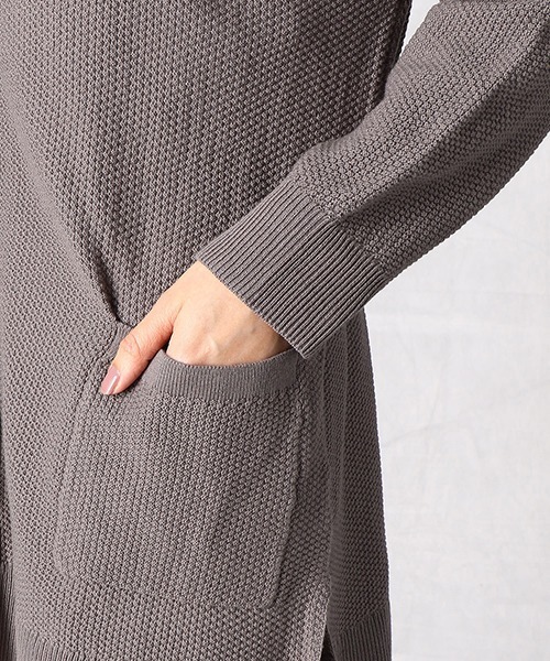 Comme　Ca　Mature（コムサマチュア）の「クルーネック カーディガン（カーディガン/ボレロ・レディース・ライトグレー/ブラック/ブラウン・FREE）」の12枚目の写真