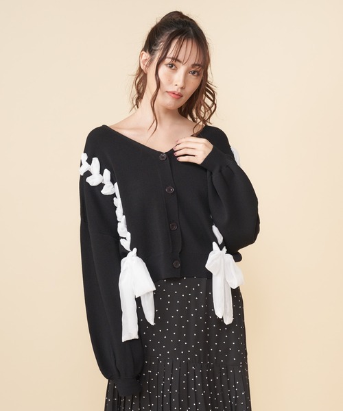 BPN 編み上げ レースアップ ゴシック ヴィジュアル系 カーディガン ボレロ BPN 編み上げ レースアップ ゴシック ヴィジュアル系 カーディガン ボレロ
