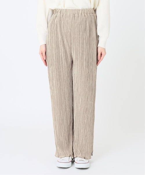 Simplicite（サンプリシテ）の「マイクロプリーツイージーパンツ◆（その他パンツ・レディース・ベージュ/イエロー/グレー系その他・FREE）」の15枚目の写真