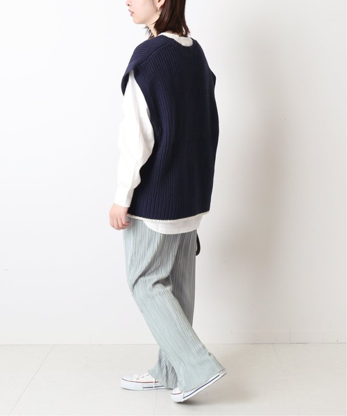 Simplicite（サンプリシテ）の「マイクロプリーツイージーパンツ◆（その他パンツ・レディース・ベージュ/イエロー/グレー系その他・FREE）」の6枚目の写真