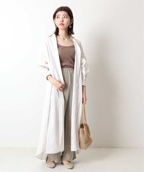 Simplicite（サンプリシテ）の「マイクロプリーツイージーパンツ◆（その他パンツ・レディース・ベージュ/イエロー/グレー系その他・FREE）」の9枚目の写真