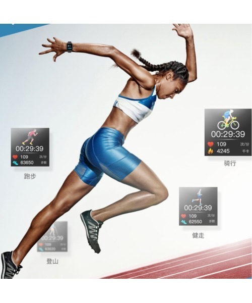 bluetooth 1.4インチ歩数計血圧計心拍数 ランニングサイクリングモード