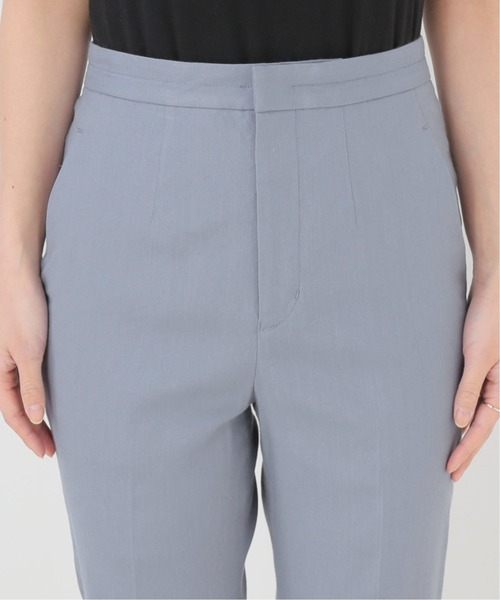 SLOBE IENA（スローブイエナ）の「麻ストレッチ ストレートパンツ【手洗い可能】◆（その他パンツ・レディース・チャコールグレー/サックスブルー/ピンク/アイボリー・40/38/36）」の6枚目の写真