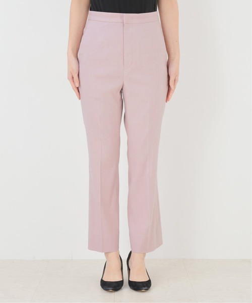 SLOBE IENA（スローブイエナ）の「麻ストレッチ ストレートパンツ【手洗い可能】◆（その他パンツ・レディース・チャコールグレー/サックスブルー/ピンク/アイボリー・40/38/36）」の13枚目の写真