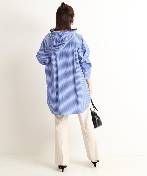 SLOBE IENA（スローブイエナ）の「麻ストレッチ ストレートパンツ【手洗い可能】◆（その他パンツ・レディース・チャコールグレー/サックスブルー/ピンク/アイボリー・40/38/36）」の19枚目の写真